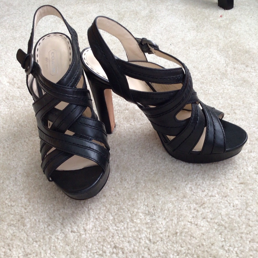 Coach Brynn Leather Sandals - Picture 3 of 9